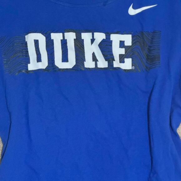 Blue nike duke university scoop neck tee shirt - Picture 2 of 5